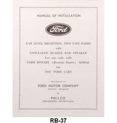 RADIO INSTRUCTION MANUAL - 37 PASSENGER
