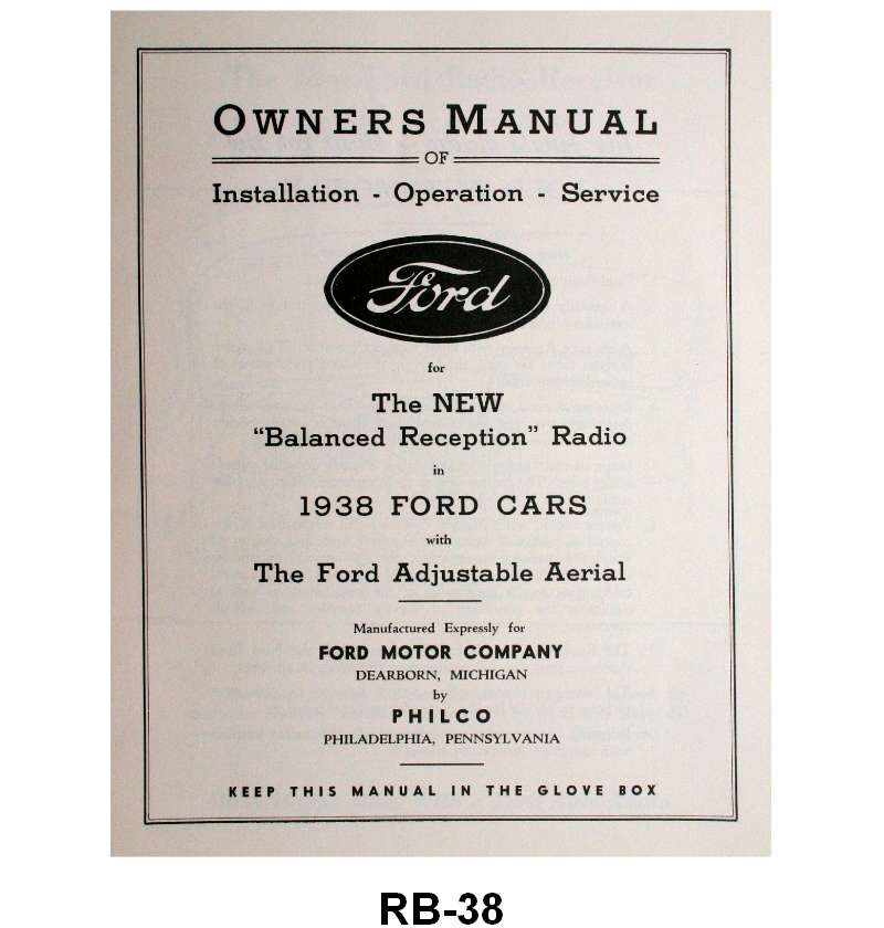 RADIO INSTRUCTION MANUAL - 38 PASSENGER