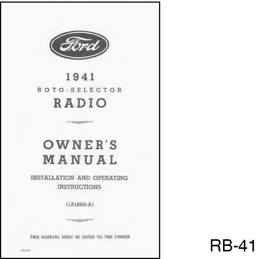 RADIO INSTRUCTION MANUAL - 41 PASSENGER