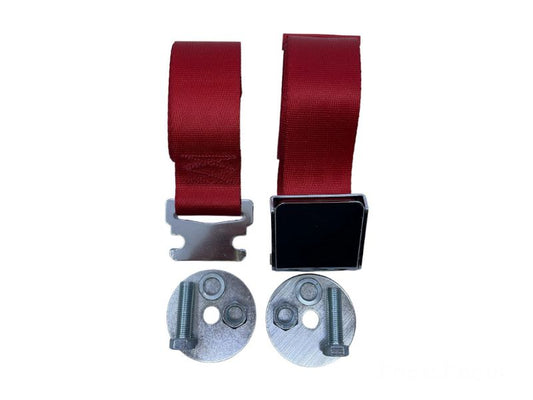 74" SEAT BELT - FLAME RED