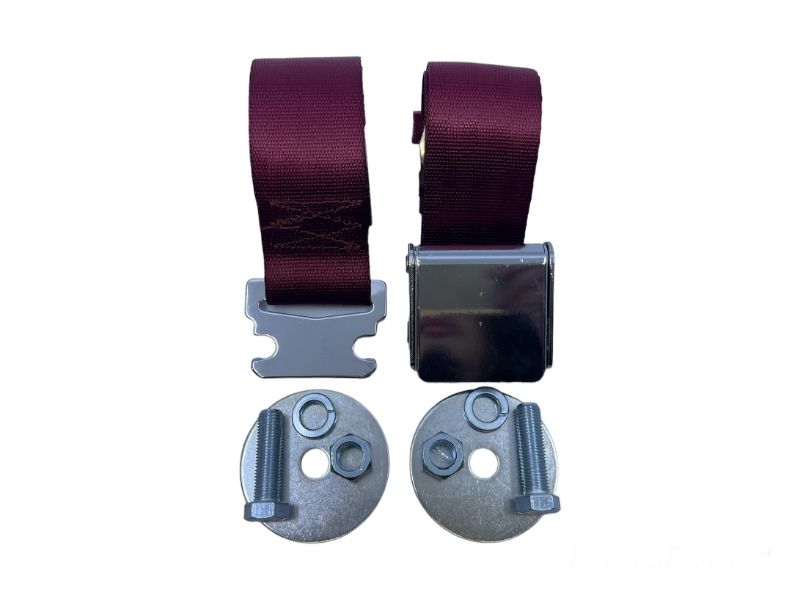 74" SEAT BELT - RED WINE