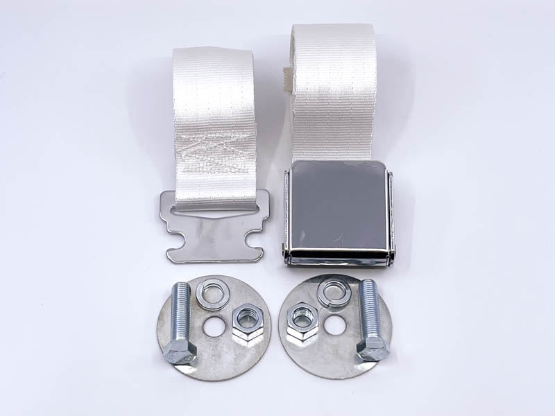 74" SEAT BELT - WHITE