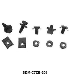 FRONT FRONT STONE DEFLECTOR MOUNTING HARDWARE - 67-68 MUSTANG 10 pcs