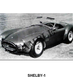 BLACK AND WHITE PICTURE - 65 SHELBY 427 ROADSTER