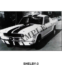 BLACK AND WHITE PICTURE - 65 SHELBY GT-350 3/4 FRONT VIEW