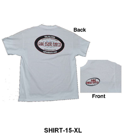 C & G EARLY FORD PARTS T-SHIRT- EXTRA LARGE