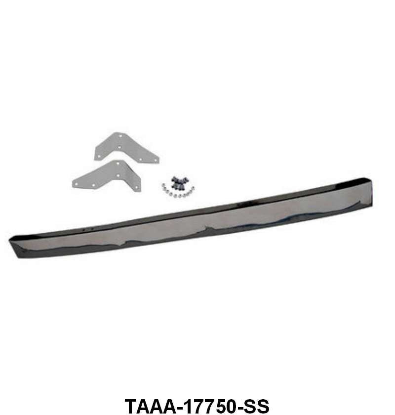 STAINLESS STEEL BUMPER WITH BRACKETS - 53-56 F-100, FRONT