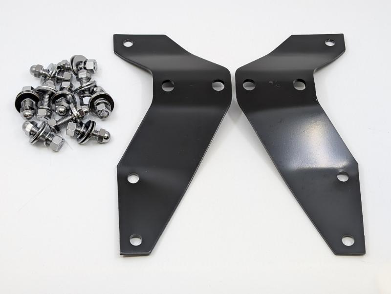 FRONT BUMPER BRACKETS - 53-56 F-100, BLACK