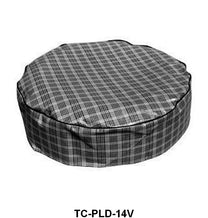 SPARE TIRE COVER - 62-70 ALL PASS 14" PLAID VINYL