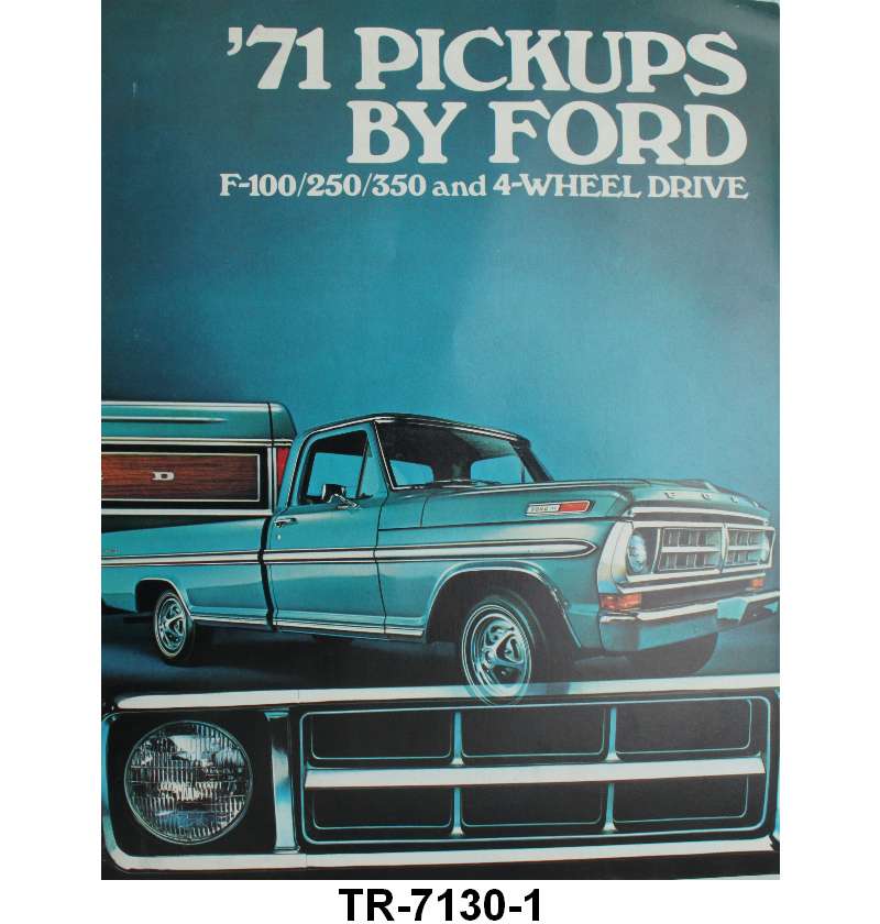 SALES BROCHURE - 71 F-100/F-350