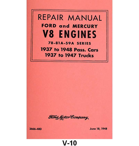 FLATHEAD ENGINE REPAIR MANUAL - 37-48 ALL