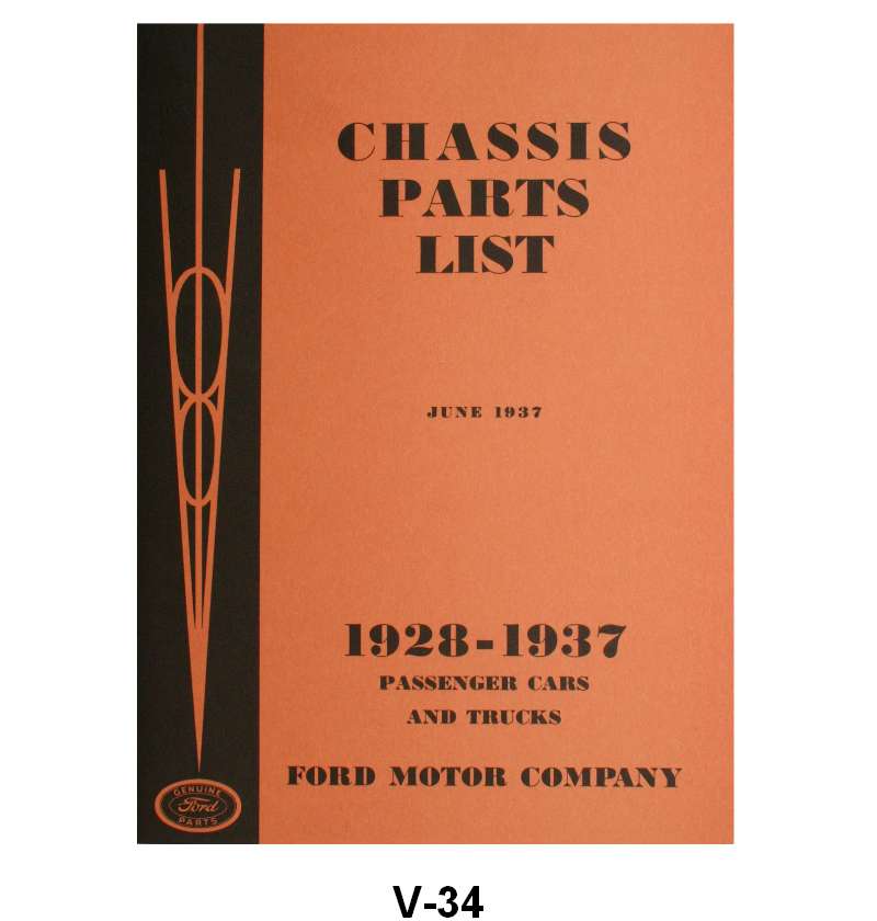 CHASSIS PARTS LIST - 32-37 PASSENGER, PICKUP