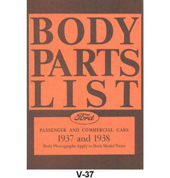BODY PARTS LIST - 37-38 PASSENGER, PICKUP