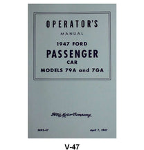 OWNERS MANUAL - 47 PASSENGER