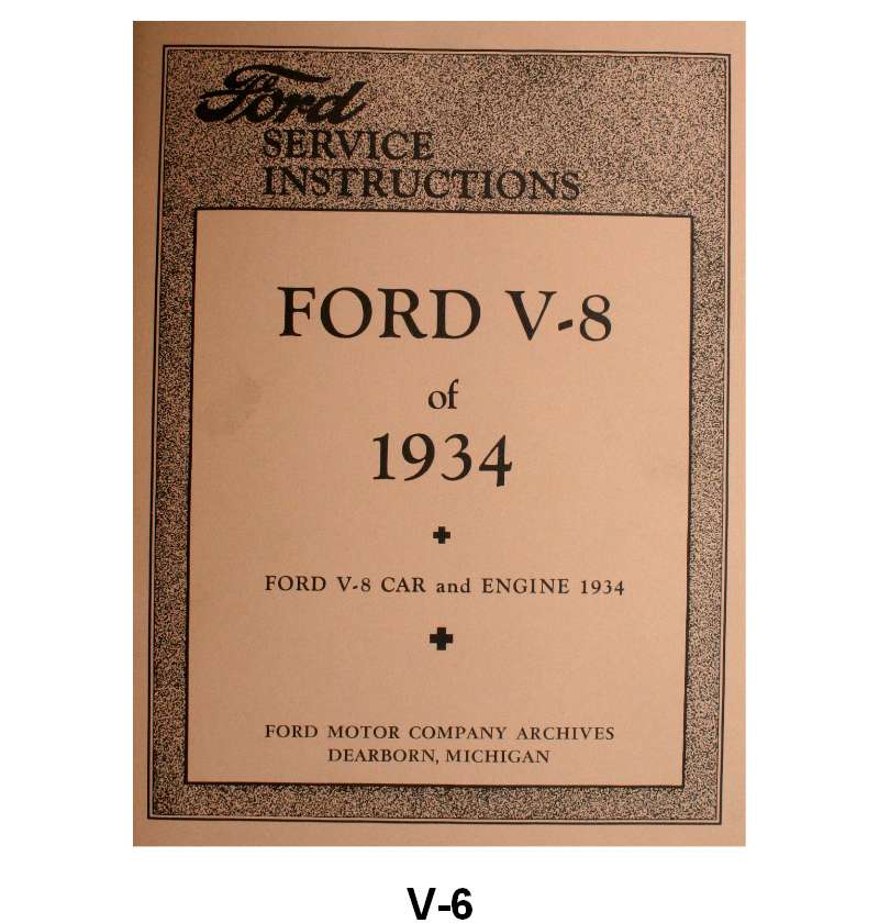 SERVICE INSTRUCTIONS - 34 PASSENGER, PICKUP V8