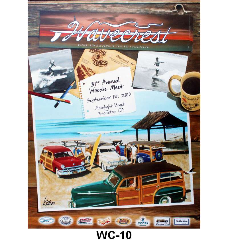POSTER -2010 WAVECREST WOODIE SHOW