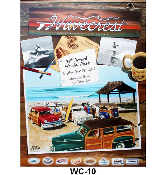 POSTER -2010 WAVECREST WOODIE SHOW