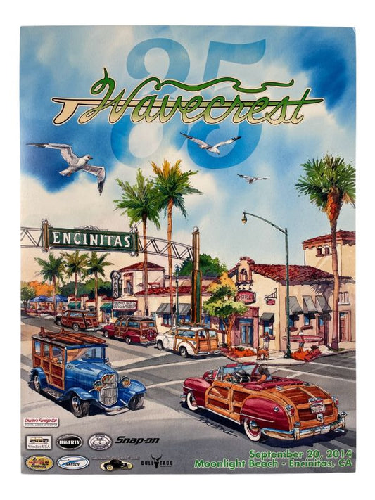 POSTER -2014 WAVECREST WOODIE SHOW "35TH ANNIVERSARY"