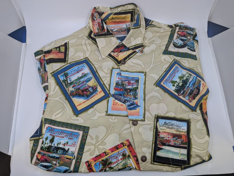 WAVECREST/HUNTINGTON BEACH ALOHA SHIRT KHAKI - EXTRA LARGE