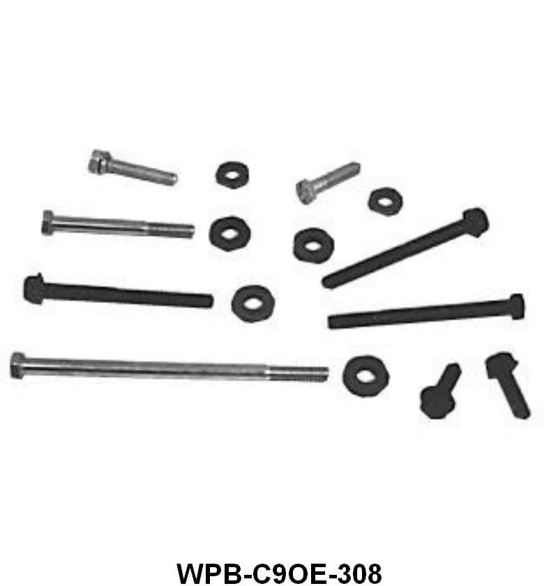 CORRECT STYLE WATER PUMP BOLTS - 69 302, 351W,  WITH A/C