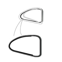 SWING-OUT QUARTER WINDOW SEALS - 49-51 MERCURY 2-DOOR