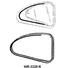 SWING-OUT QUARTER WINDOW SEALS - 38-40 4-DOR SEDAN