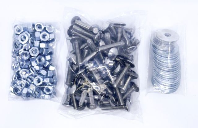 POLISHED STAINLESS BED STRIP BOLT KIT (65 BOLTS)- 50-52 F-1 53-72 F-100