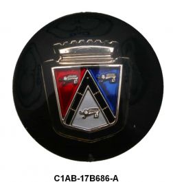 Ford Part C1AB-17B686-A. Outside Mirror Emblem - 61-64 Pass For Mirror ...