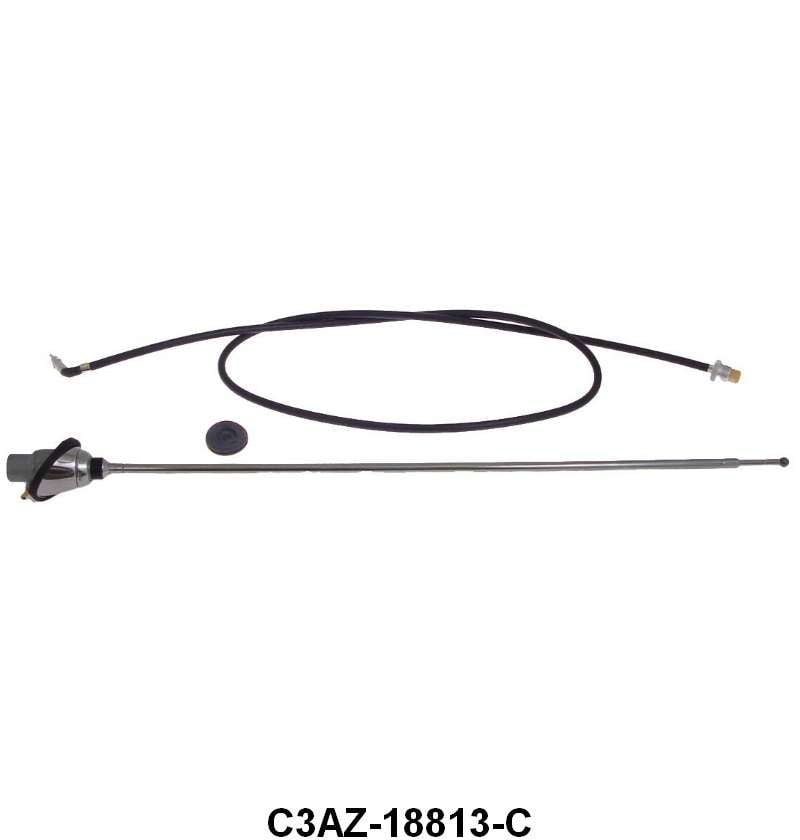 Ford Part C3AZ-18813-C. Antenna Assembly - 61-64 Galaxie, 63-64 ...