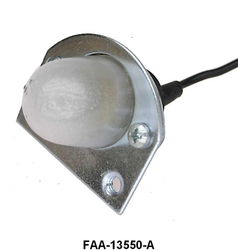 Ford Part FAA-13550-A. License Plate Light Assembly - 52-54 Pass Except  Wagon