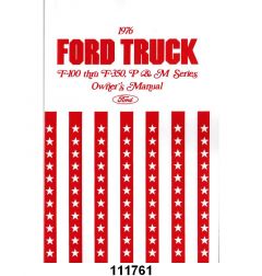 OWNERS MANUAL - 76 F-100-350