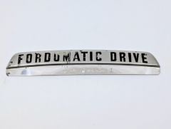 TRUNK EMBLEM - 51 PASS WITH FORDOMATIC (NOS)