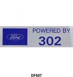 AFTERMARKET VALVE COVER DECALS - "POWERED BY 302"